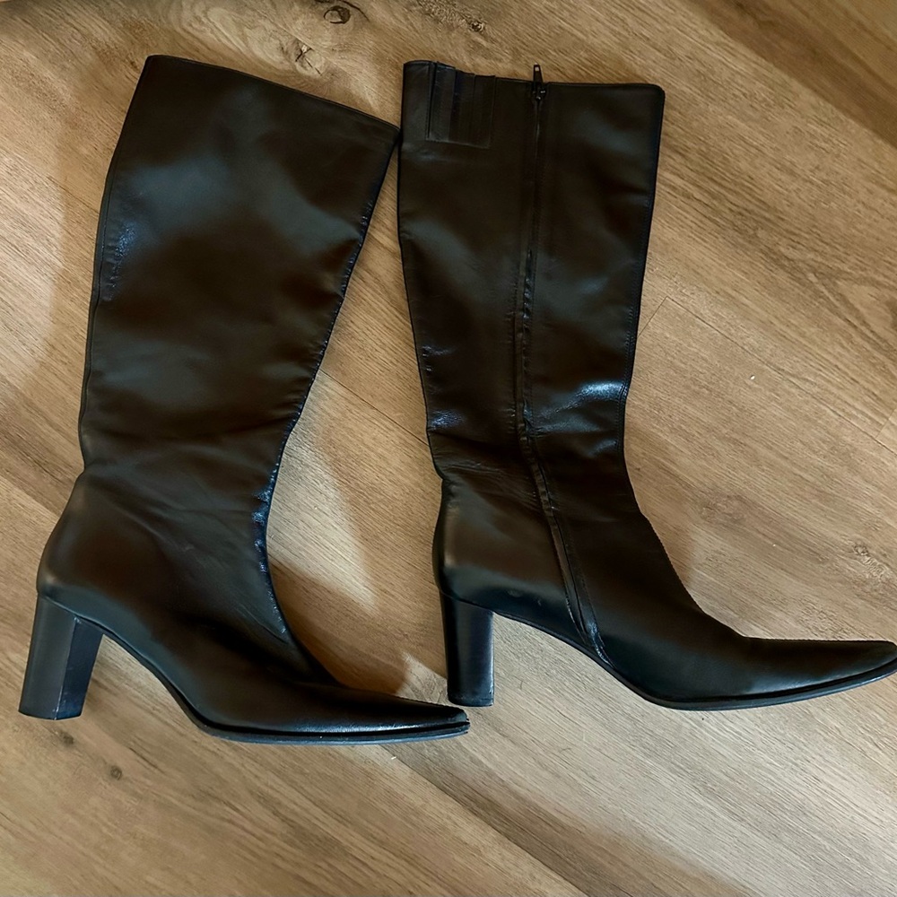 Banana Republic Black Heeled Boots